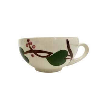 vintage Stanhome Ivy Flat Cup by Blue Ridge Southern Pottery USA dinnerware